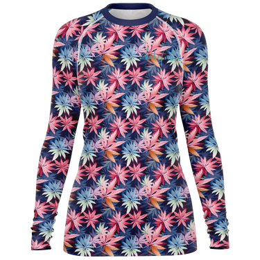 Chokefish™ Long Sleeve Rashguard Cannabis Woman's Shirt-001